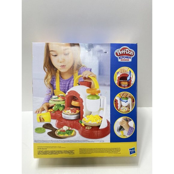 Play-Doh Stamp n Top Pizza Oven Toy with 5 Non-Toxic Play-Doh Colors,NEW - Picture 5 of 8
